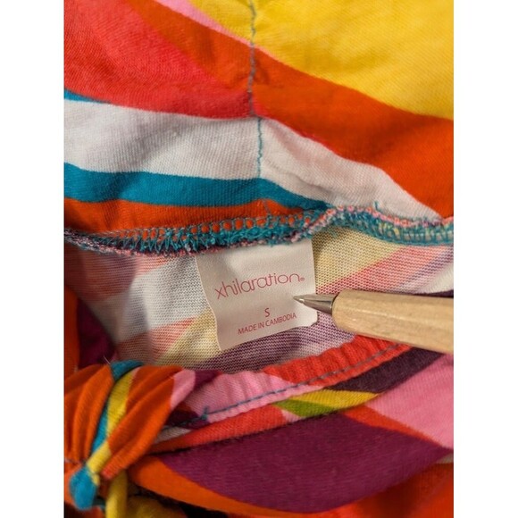 Vintage Y2K‎ Xhilaration Multicolor Strapless Tie Back Dress Women's Small - Picture 6 of 8